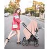 imageKonssy Muslin Nursing Cover for Baby Breastfeeding Breathable 100 Cotton Breastfeeding Cover with Rigid Hoop for Mother Nursing Apron Multiuse Carseat Canopy Summer WheatPink