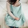 imageKonssy Muslin Nursing Cover for Baby Breastfeeding Breathable 100 Cotton Breastfeeding Cover with Rigid Hoop for Mother Nursing Apron Multiuse Carseat Canopy Summer WheatGreen