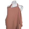 imageKonssy Muslin Nursing Cover for Baby Breastfeeding Breathable 100 Cotton Breastfeeding Cover with Rigid Hoop for Mother Nursing Apron Multiuse Carseat Canopy Summer WheatChestnut