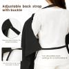 imageKonssy Muslin Nursing Cover for Baby Breastfeeding Breathable 100 Cotton Breastfeeding Cover with Rigid Hoop for Mother Nursing Apron Multiuse Carseat Canopy Summer WheatBlack