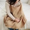 imageKonssy Muslin Nursing Cover for Baby Breastfeeding Breathable 100 Cotton Breastfeeding Cover with Rigid Hoop for Mother Nursing Apron Multiuse Carseat Canopy Summer WheatCamel