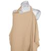 imageKonssy Muslin Nursing Cover for Baby Breastfeeding Breathable 100 Cotton Breastfeeding Cover with Rigid Hoop for Mother Nursing Apron Multiuse Carseat Canopy Summer WheatCamel
