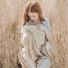 imageKonssy Muslin Nursing Cover for Baby Breastfeeding Breathable 100 Cotton Breastfeeding Cover with Rigid Hoop for Mother Nursing Apron Multiuse Carseat Canopy Summer WheatSun