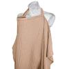 imageKonssy Muslin Nursing Cover for Baby Breastfeeding Breathable 100 Cotton Breastfeeding Cover with Rigid Hoop for Mother Nursing Apron Multiuse Carseat Canopy Summer WheatBrown