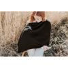 imageKonssy Muslin Nursing Cover for Breastfeeding 360 Full Privacy Breathable 100 Cotton Breastfeeding Cover Multiuse Carseat CanopyBlack