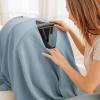imageKonssy Muslin Nursing Cover for Breastfeeding 360 Full Privacy Breathable 100 Cotton Breastfeeding Cover Multiuse Carseat CanopyBlue