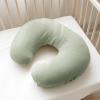 imageKonssy Muslin Nursing Pillow Covers 100 Cotton Soft ampamp Adorable Covers for Breastfeeding Pillows Slipcovers for Newborn Baby Boys ampamp GirlsFog Green