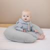 imageKonssy Muslin Nursing Pillow Covers Soft and Cute Nursing Covers for Breastfeeding Pillows Ideal for Newborn Baby Boys and Girls Fog Green Cream  2 PackGrey  Blue