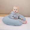 imageKonssy Muslin Nursing Pillow Covers Soft and Cute Nursing Covers for Breastfeeding Pillows Ideal for Newborn Baby Boys and Girls Fog Green Cream  2 PackBlue  Cream
