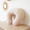 imageKonssy Muslin Nursing Pillow Covers Soft and Cute Nursing Covers for Breastfeeding Pillows Ideal for Newborn Baby Boys and Girls Fog Green Cream  2 PackCoffee  Sun