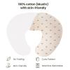 imageKonssy Muslin Nursing Pillow Covers Soft and Cute Nursing Covers for Breastfeeding Pillows Ideal for Newborn Baby Boys and Girls Fog Green Cream  2 PackCoffee  Sun