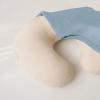 imageKonssy Muslin Nursing Pillow Covers Soft and Cute Nursing Covers for Breastfeeding Pillows Ideal for Newborn Baby Boys and Girls Fog Green Cream  2 PackBlue  Cream