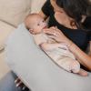 imageKonssy Muslin Nursing Pillow Covers Soft and Cute Nursing Covers for Breastfeeding Pillows Ideal for Newborn Baby Boys and Girls Fog Green Cream  2 PackGrey  Blue