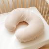 imageKonssy Muslin Nursing Pillow Covers Soft and Cute Nursing Covers for Breastfeeding Pillows Ideal for Newborn Baby Boys and Girls Fog Green Cream  2 PackFog Green  Cream