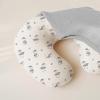 imageKonssy Muslin Nursing Pillow Covers Soft and Cute Nursing Covers for Breastfeeding Pillows Ideal for Newborn Baby Boys and Girls Fog Green Cream  2 PackGrey  Polar Night
