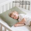 imageKonssy Muslin Toddler Pillowcase 13quotx18quot 2 Pack 100 Cotton Toddler Pillow Case for Kids Boys Girls Soft ampamp Snug Fit Baby Pillow Covers with Envelope Closure WoodlandSageTree  Fog Green
