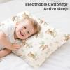 imageKonssy Muslin Toddler Pillowcase 13quotx18quot 2 Pack 100 Cotton Toddler Pillow Case for Kids Boys Girls Soft ampamp Snug Fit Baby Pillow Covers with Envelope Closure WoodlandSageWoodland  Sage