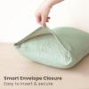 imageKonssy Muslin Toddler Pillowcase 13quotx18quot 2 Pack 100 Cotton Toddler Pillow Case for Kids Boys Girls Soft ampamp Snug Fit Baby Pillow Covers with Envelope Closure WoodlandSageWoodland  Sage