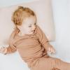 imageKonssy Muslin Toddler Pillowcase for 13x18 Pillow 2 Pack Soft ampamp Breathable Cotton Toddler Pillow Case 100 Cotton Travel Pillow Covers for Baby Kids Floral PinkPear  Cream