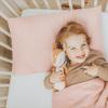 imageKonssy Muslin Toddler Pillowcase for 13x18 Pillow 2 Pack Soft ampamp Breathable Cotton Toddler Pillow Case 100 Cotton Travel Pillow Covers for Baby Kids Floral PinkPink