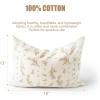 imageKonssy Muslin Toddler Pillowcase for 13x18 Pillow 2 Pack Soft ampamp Breathable Cotton Toddler Pillow Case 100 Cotton Travel Pillow Covers for Baby Kids Floral PinkPink  Floral