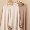 imageKonssy Nursing Cover for Breastfeeding Soft ampamp Breathable Privacy Poncho MultiUse Feeding Shawl Comfortable ampamp Portable Breastfeeding Cover for Women BeigeCamel
