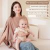 imageKonssy Nursing Cover for Breastfeeding Soft ampamp Breathable Privacy Poncho MultiUse Feeding Shawl Comfortable ampamp Portable Breastfeeding Cover for Women BeigeCamel