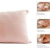 imageKonssy Toddler Pillowcase 2 Pack Soft Stretchy Toddler Pillow Case for 13x18 Pillow Cozy Travel Kids Baby Pillowcases with Envelope Closure FlourishToffeeBrown cream