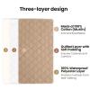 imageKonssy Waterproof Muslin Changing Pad Cover 2 Pack Quilted Cotton Fitted Diaper Chang Table Cover Soft Changing Pad Sheets for Girls Boys BlossomPinkCamel Sun