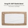 imageKonssy Waterproof Muslin Changing Pad Cover 2 Pack Quilted Cotton Fitted Diaper Chang Table Cover Soft Changing Pad Sheets for Girls Boys BlossomPinkCamel Sun