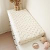 imageKonssy Waterproof Muslin Changing Pad Cover 2 Pack Quilted Cotton Fitted Diaper Chang Table Cover Soft Changing Pad Sheets for Girls Boys BlossomPinkCamel Sun