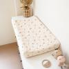 imageKonssy Waterproof Muslin Changing Pad Cover 2 Pack Quilted Cotton Fitted Diaper Chang Table Cover Soft Changing Pad Sheets for Girls Boys BlossomPinkSunbeam Yellow  Coffice