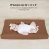 imageKonssy Waterproof Muslin Changing Pad Cover 2 Pack Quilted Cotton Fitted Diaper Chang Table Cover Soft Changing Pad Sheets for Girls Boys BlossomPinkSunbeam Yellow  Coffice