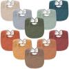 imageKonssy 10Pack Muslin Baby Bibs Soft Cotton Bandana Bibs for Drooling ampamp Teething Unisex Solid Colors for Boys ampamp Girls Newborn ampamp InfantOrange