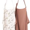 imageKonssy 2Pack Muslin Nursing Cover Up for Breastfeeding Moms with Rigid Hoop 100 Cotton Lightweight ampamp Breathable Breastfeeding Cover Adjustable ampamp ComfortChestnut  Posy