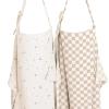 imageKonssy 2Pack Muslin Nursing Cover Up for Breastfeeding Moms with Rigid Hoop 100 Cotton Lightweight ampamp Breathable Breastfeeding Cover Adjustable ampamp ComfortCoffee Check Moon