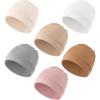 imageKonssy 6 Pack Baby Beanie Hats for Unisex Toddler Beanies Baby Girl Boy Hat Warm Cap for Infant ToddlerPink