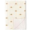imageKonssy Baby Blankets for Unisex Boys Girls Super Soft Nursery Minky Blankets with Muslin Cotton Front and Dotted Fleece Backing Printed Bed Throws NewbornSun