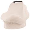 imageKonssy Baby Car Seat Covers Multiuse Carseat Canopy for Babies Stretchy Infant Carseat Cover Boy Shower Gifts for Unisex Boys and GirlsBeige