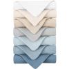 imageKonssy Baby Muslin Washcloths 7Pack 100 Cotton Baby Bath Washcloths Soft ampamp Absorbent Wash Cloths and Burp Cloths for Newborn Kids Girls ampamp Boys 11x11 inchesBlue
