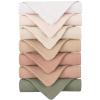 imageKonssy Baby Muslin Washcloths 7Pack 100 Cotton Baby Bath Washcloths Soft ampamp Absorbent Wash Cloths and Burp Cloths for Newborn Kids Girls ampamp Boys 11x11 inchesPastel