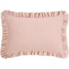 imageKonssy Flounce Muslin Toddler Pillowcase Soft Cotton Toddler Pillow Case for 13x18 Pillow Breathable Travel Kids Baby Pillowcases with Envelope Closure PinkPink