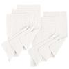 imageKonssy Muslin Baby Burp Cloths 6 Pack Soft Absorbent 100 Cotton Burping Clothes for Newborns Baby Boys and Girls UnisexWhite