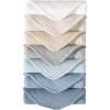 imageKonssy Muslin Baby Burp Cloths Sets for Unisex 7 Pack Soft 100 Cotton Burping Clothes for NewbornBaby Girls and BoysBlue