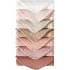 imageKonssy Muslin Baby Burp Cloths Sets for Unisex 7 Pack Soft 100 Cotton Burping Clothes for NewbornBaby Girls and BoysPink
