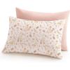 imageKonssy Toddler Pillowcase 2 Pack Soft Stretchy Toddler Pillow Case for 13x18 Pillow Cozy Travel Kids Baby Pillowcases with Envelope Closure FlourishToffeePink Spring pink