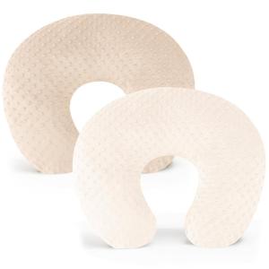 imageKonssy 2 Pack Nursing Pillow Covers Soft and Comfortable Nursing Cover for Breastfeeding Pillows Pillow Slipcover for Baby Girls Boys NewbornPink Pink SpringBrown  Beige
