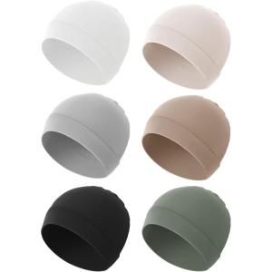 imageKonssy 6Pack Baby Beanie Hats for Newborns Soft Infant Caps for Boys ampamp Girls 06 MonthsGrey