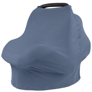 imageKonssy Baby Car Seat Covers Multiuse Carseat Canopy for Babies Stretchy Infant Carseat Cover Boy Shower Gifts for Unisex Boys and GirlsBlue