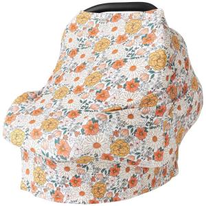 imageKonssy Baby Car Seat Covers Multiuse Carseat Canopy for Babies Stretchy Infant Carseat Cover Boy Shower Gifts for Unisex Boys and GirlsFloral